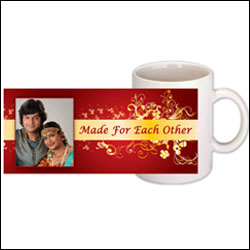 "Milk White personalised Mug - (for Couple) - Click here to View more details about this Product